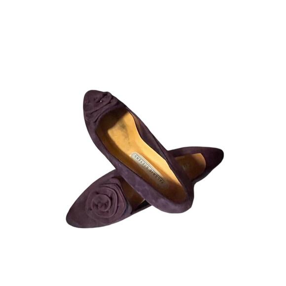 Woman’s Purple Kid Suede Flat Shoes Valerie Steven’s Marta B1025 Sz 8.5 M READ - Picture 12 of 13
